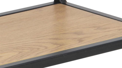 Wall Shelf Aberystwyth | size: Width: 72cm, Height: 37cm, Depth: 24cm | color: Black/Oak | image: 3 | variant: 1006098