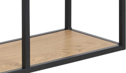 Wall Shelf Aberystwyth | size: Width: 72cm, Height: 37cm, Depth: 24cm | color: Black/Oak | image: 4 | variant: 1006098