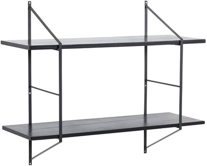 Wall Shelf East Andorra la Vella | size: Width: 76cm, Height: 63cm, Depth: 25.5cm | color: Black | image: 1 | variant: 1006094