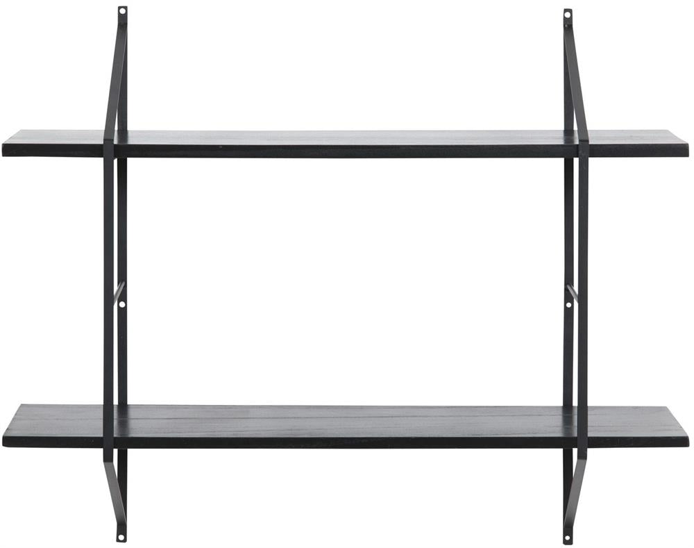 Wall Shelf East Andorra la Vella | size: Width: 76cm, Height: 63cm, Depth: 25.5cm | color: Black | image: 2 | variant: 1006094