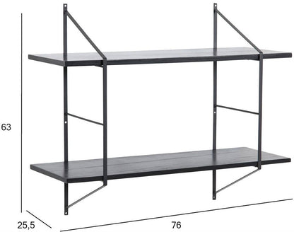 Wall Shelf East Andorra la Vella | size: Width: 76cm, Height: 63cm, Depth: 25.5cm | color: Black | image: 8 | variant: 1006094