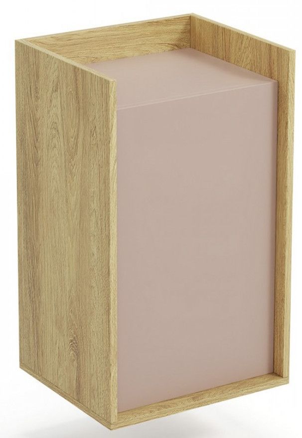 Wall Shelf Espoo | size: Width: 50cm, Height: 83cm, Depth: 41cm | color: Beige/Oak | image: 2 | variant: 1002032
