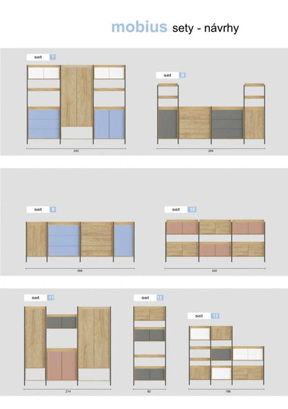Wall Shelf Espoo | size: Width: 50cm, Height: 83cm, Depth: 41cm | color: Oak | image: 6 | variant: 1002034