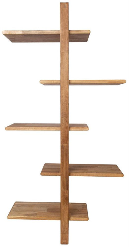 Wall Shelf Mondeo | size: Width: 40cm, Height: 115.2cm, Depth: 21.6cm | color: Oak | image: 2 | variant: 1016974