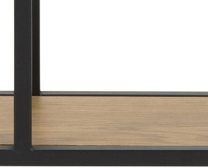 Wall Shelf Seaford 3 | size: Width: 77cm, Height: 77cm, Depth: 20cm | color: Black/Oak | image: 3 | variant: 1016968