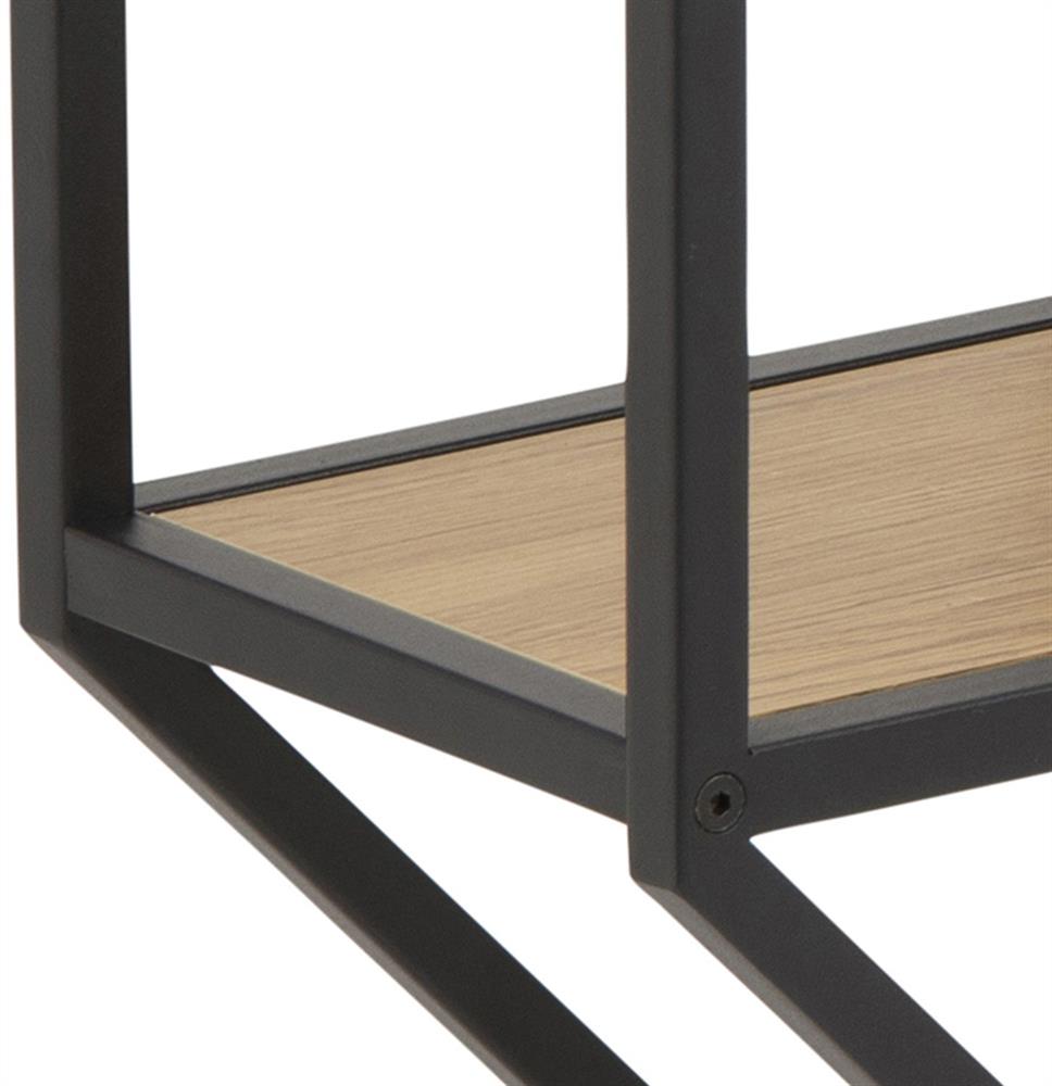 Wall Shelf Seaford 3 | size: Width: 77cm, Height: 77cm, Depth: 20cm | color: Black/Oak | image: 5 | variant: 1016968