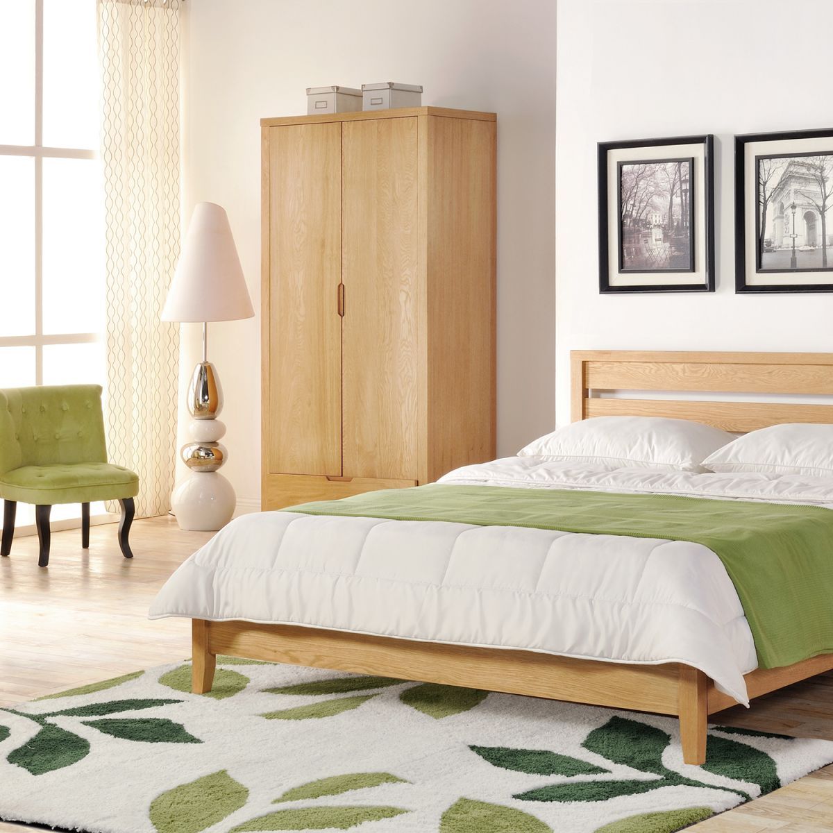Wardrobe Chamba | size: Width: 90cm, Height: 198cm, Depth: 58cm | color: Oak | image: 5 | variant: 1010850