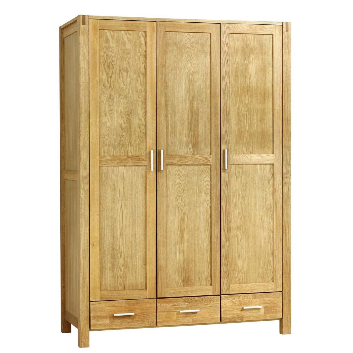 Wardrobe Chicago | size: Width: 130cm, Height: 190cm, Depth: 57cm | color: Natural | image: 1 | variant: 1010849