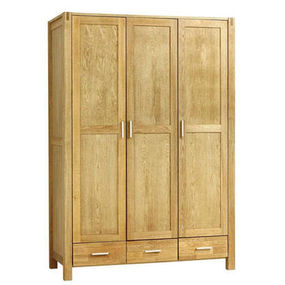 Wardrobe Chicago | size: Width: 130cm, Height: 190cm, Depth: 57cm | color: Natural | image: 1 | variant: 1010849