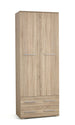 Wardrobe Lima 1 | size: Width: 77cm, Height: 200cm, Depth: 40cm | color: Oak | image: 1 | variant: 1000302